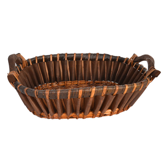 Oval Willow Baskets W/Handle