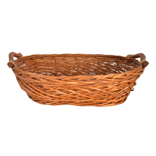 Oval Willow Baskets W/Handle