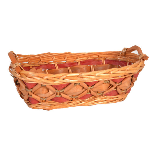 Oval Willow Baskets W/Handle