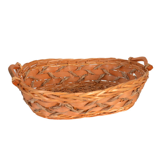 Oval Willow Baskets W/Handle